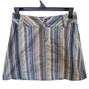 Patagonia Netty Organic Cotton Striped Mini Skirt Size 4